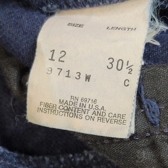 Jordache Dark Blue Wash High Rise Waisted Mom Jeans Tappered Leg Women's Size 12 - Picture 11 of 16